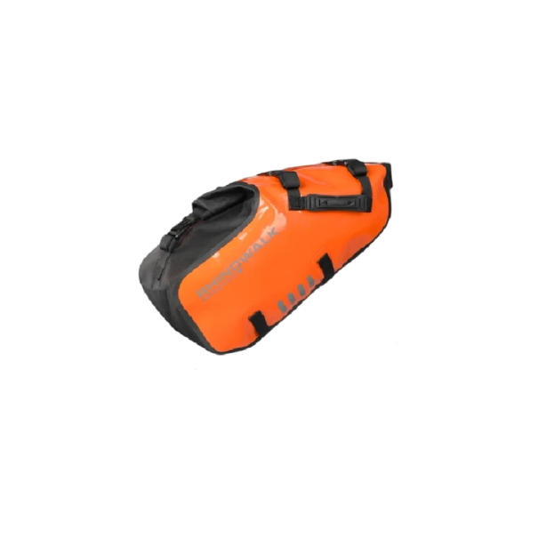 Motocyklové boční brašny vodotěsné 2 ks 18 l 37 × 11 × 21 cm polyester oranžová univerzální taška na sedlo pro cestování 1