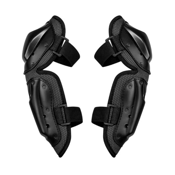 Motocyklové chrániče loktů motokros ochranné vybavení pevná konstrukce cca 31 cm černé nastavitelné popruhy pro jízdu 1