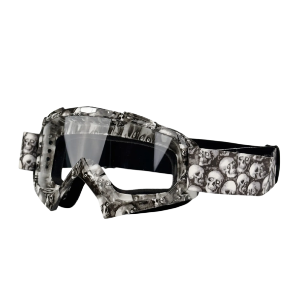 Motocyklové ochranné okuliare s čírym sklom 18 x 11 cm Okuliare na motorku proti vetru Prachuvzdorné okuliare pre jazdu aj outdoor šport 5