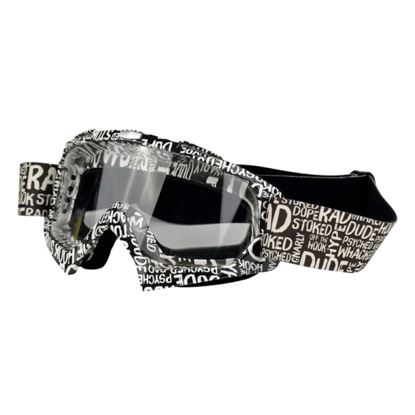 Motocyklové ochranné okuliare s čírym sklom 18 x 11 cm Okuliare na motorku proti vetru Prachuvzdorné okuliare pre jazdu aj outdoor šport 7