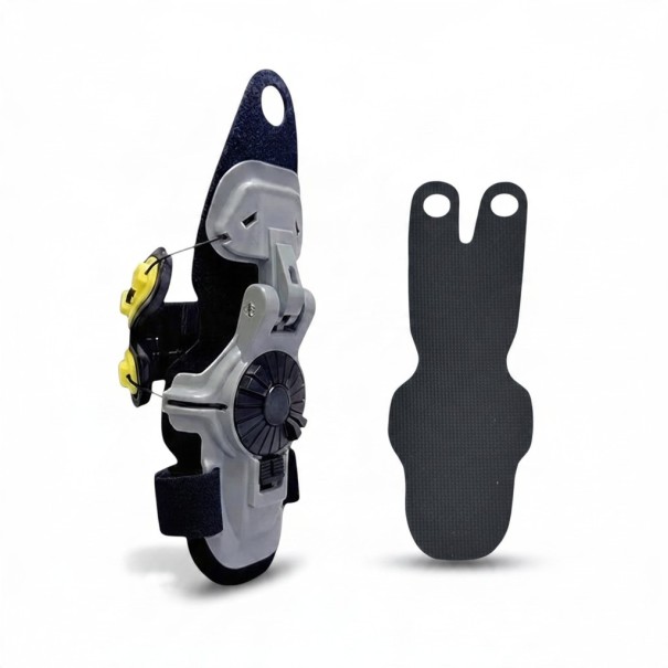 Motocyklowy ochraniacz nadgarstka Stawowa orteza z obrotowym zapięciem Dla nadgarstka 6,0–7,4 cm Materiał PU Na motocykl i skuter szary