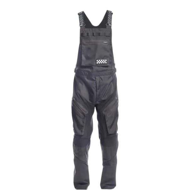 Motokrosové laclové kalhoty Unisex S nastavitelnými ramenními popruhy a kapsami na zip Z polyesteru a nylonu Na motorku motokros černá S