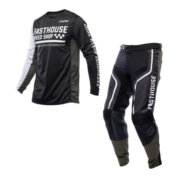 Motokrossz szett póló és nadrág Unisex Hálós póló hosszú ujjú Poliészterből és nylonból Sötétkék-szürke Motorkerékpárhoz motokrosszhoz és endurohoz XXS