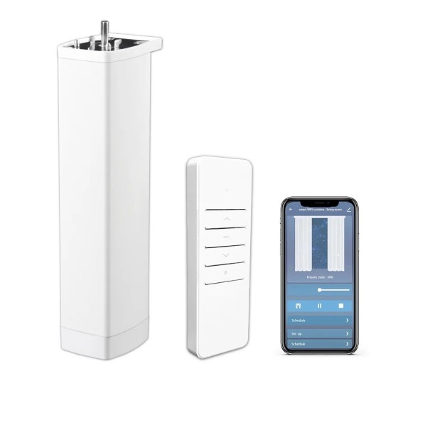 Motor electric pentru perdele și jaluzele 22,5 cm WiFi Tuya cu telecomandă alimentare EU control inteligent al casei 1