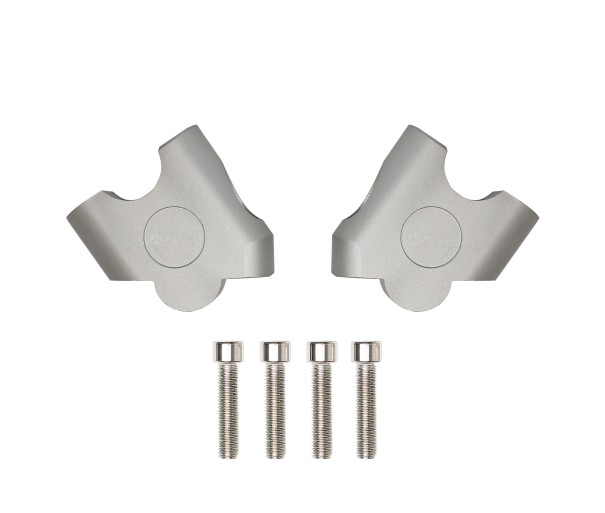 Motorcycle Handlebar Risers silver