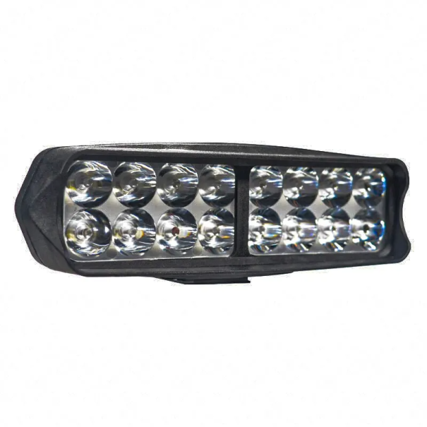 Motorcycle Headlight 16 LED 2400 lm 24W 12V 16.5 x 5.2 x 5 cm External Light Made of ABS Plastic Auxiliary Light for Motorcycles Offroad Scooters 1