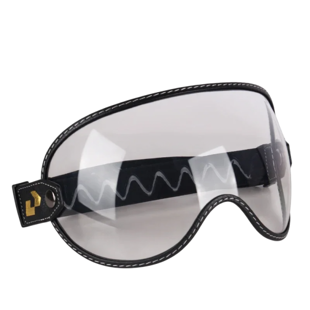 Motorcycle Protective Glasses for Open Helmets Retro Style Adjustable Strap Motorcycle Glasses CLEAR
