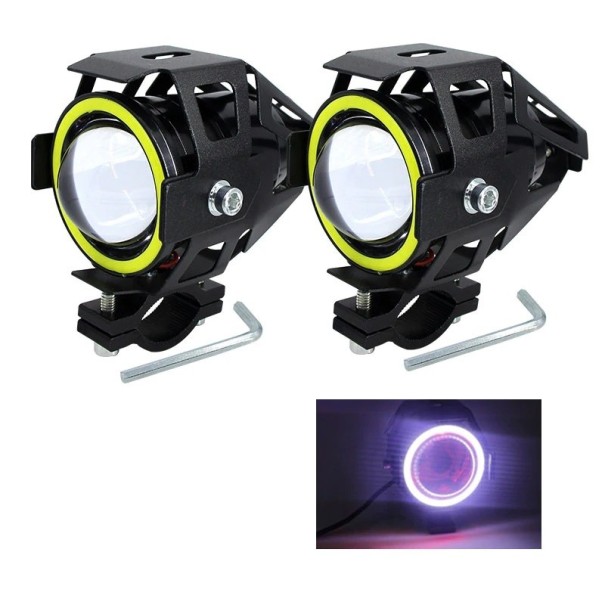 Motorcykel LED-forlygte 2 stk. A1836 hvid