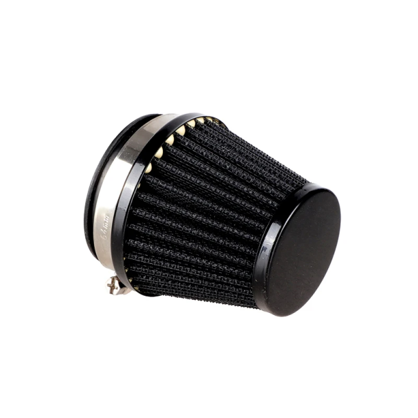 Motorcykel luftfilter för insugningsrör 58-60mm Höjd 8 cm Sportig konisk filter Universell reservdel för motorcyklar svart