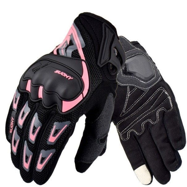 Motorcykelhandsker P3455 rosa L