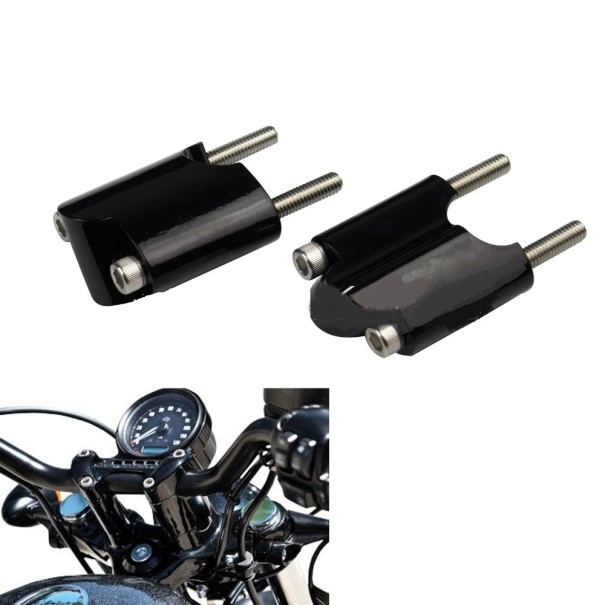 Motorcykelstyrförlängning till Harley 2 st