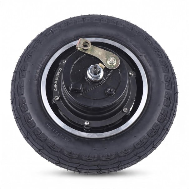 Motore a mozzo senza spazzole con pneumatico 36 V 350 W Capacità fino a 100 kg 21 x 4,7 cm Rame alluminio e gomma Nero Per monopattini elettrici 1