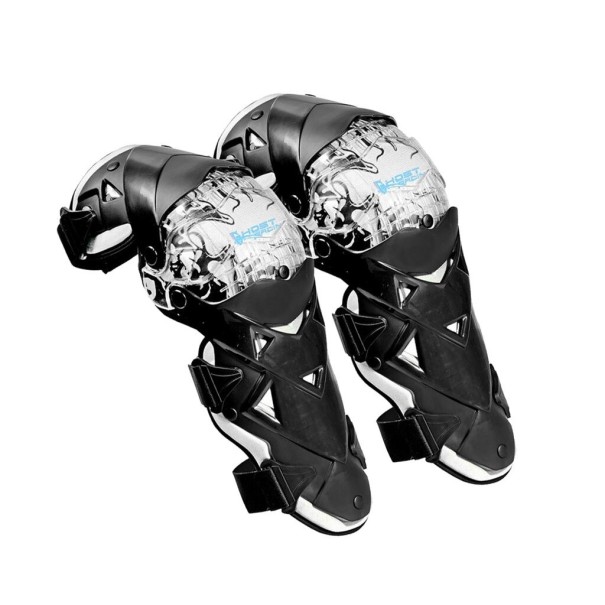 Motorfiets kniebeschermers 2 stuks wit