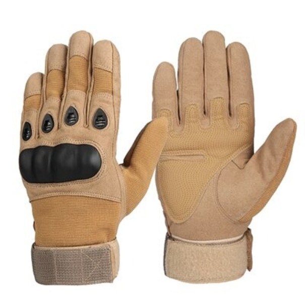 Motorradhandschuhe hellbraun L