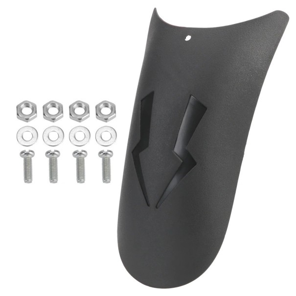 Motorradschutzblech 25 x 16,5 x 10,5 cm Universelles hinteres Schutzblech Schwarze Ausführung Schutz gegen Schlamm und Wasser 1