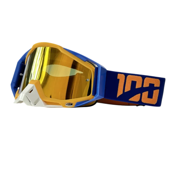 Motorveiligheidsbril met geel glas 19 x 11 cm Motorbril van TPU en PC-materiaal UV-bescherming tegen zon en wind 11