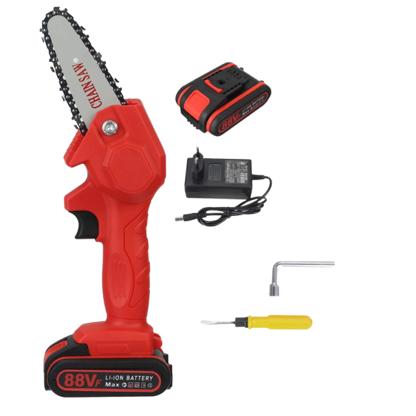 Motosega a batteria rosso