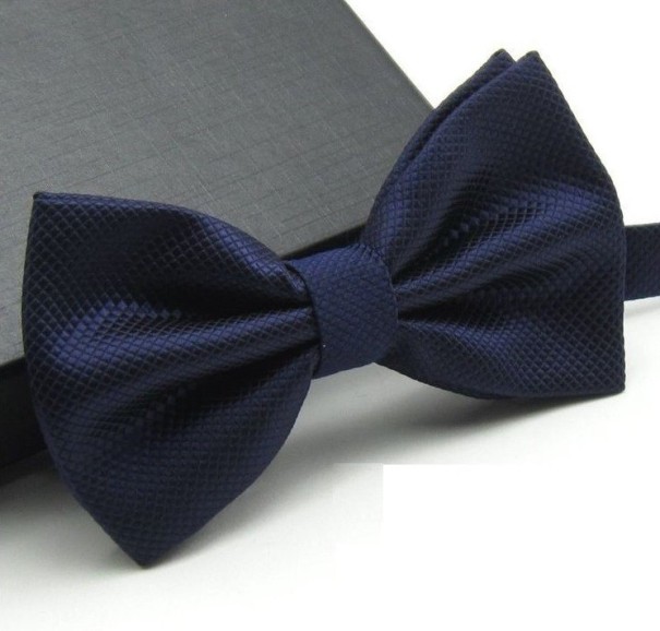 Motýlik UNISEX Kockovaný J3510 tmavo modrá
