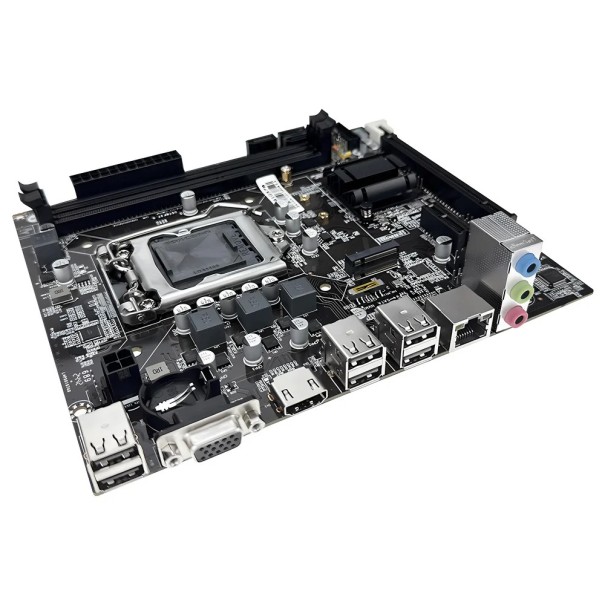 MOUGOL H61M Gaming Motherboard LGA1155 DDR3 RAM PCIeX16 M.2 NVME Support for Intel Core 2nd/3rd Generation CPUs DVI for Desktop Computers 1