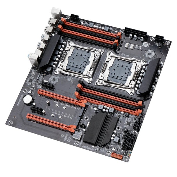 MOUGOL X99 herní základní deska LGA2011-3 s dvěma procesory Intel Xeon E5 2680 V4 DDR4 64GB RAM M.2 NVME serverová workstation deska 1