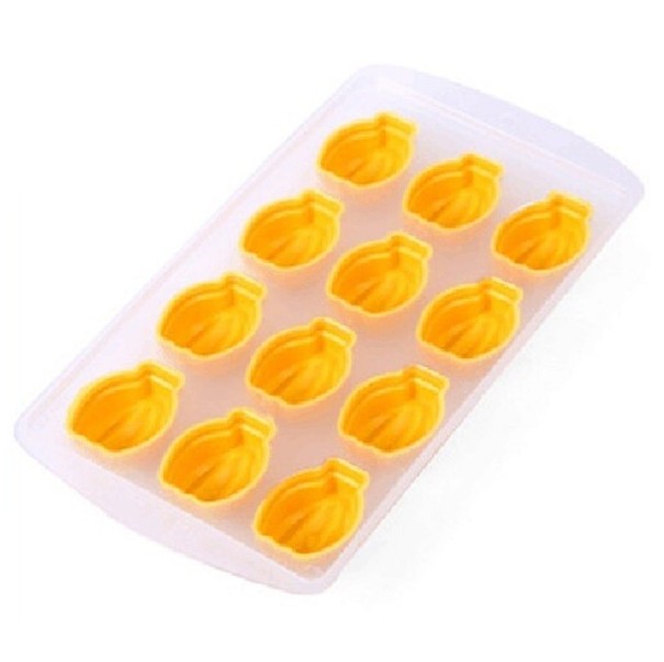 Moule à glace avec motif de fruits jaune