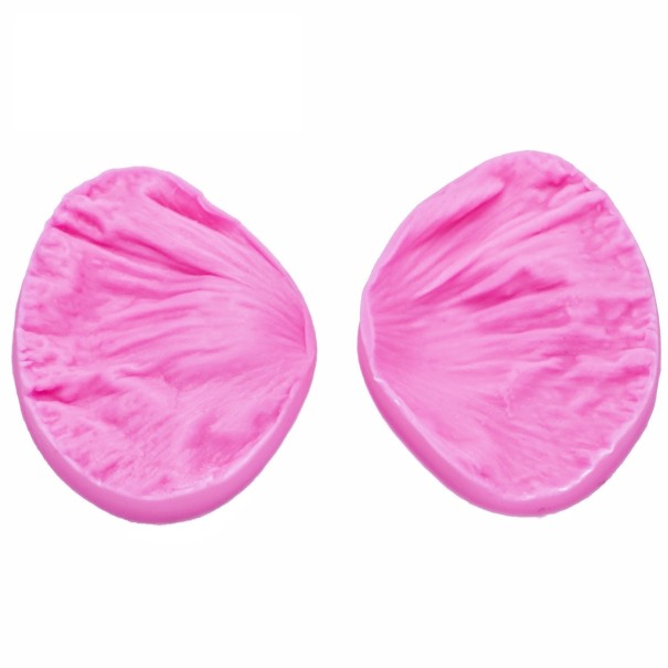 Moule en silicone 3D pour la cuisson Pétales avec relief délicat pour la création de fleurs décorées Ensemble de deux pièces 4,3 x 5,4 cm 1