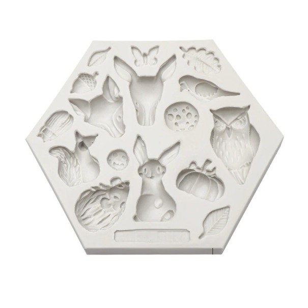 Moule en silicone animaux de la forêt 1