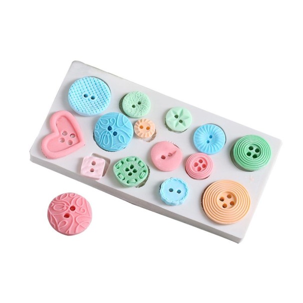 Moule en silicone boutons A69 1