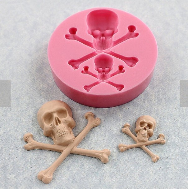 Moule en silicone en forme de crâne 1