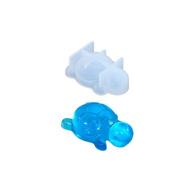 Moule en silicone en forme de tortue 5,5 x 3,5 x 2 cm Moule créatif pour couler de la résine, décoration fait main 1