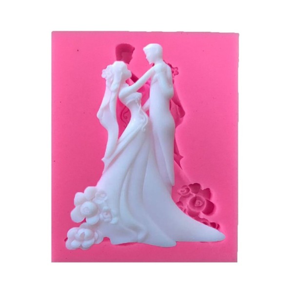 Moule en silicone marié et mariée 1
