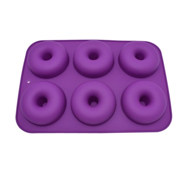 Moule en silicone pour donuts violet foncé
