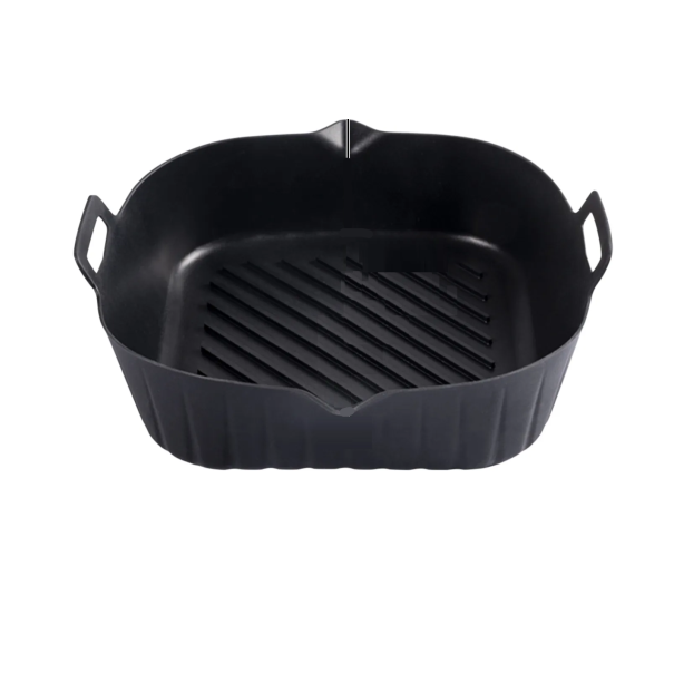 Moule en silicone pour friteuse à air 22 x 17,5 x 6 cm noir