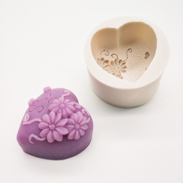 Moule en silicone pour marzipan Cœur 1
