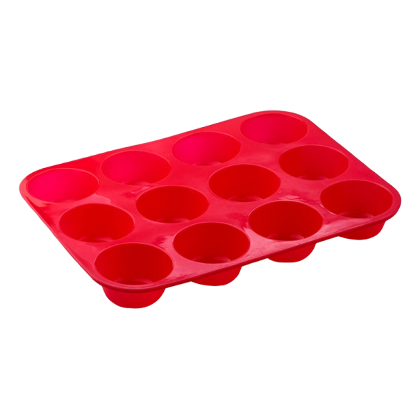 Moule en silicone pour muffins Z144 rouge