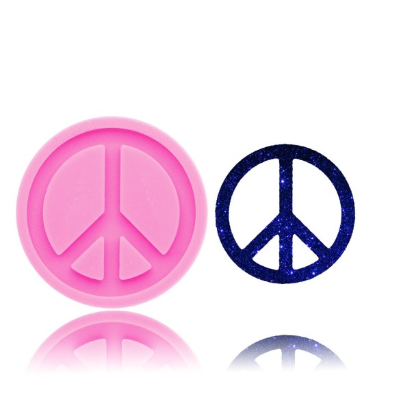 Moule en silicone symbole de paix 1