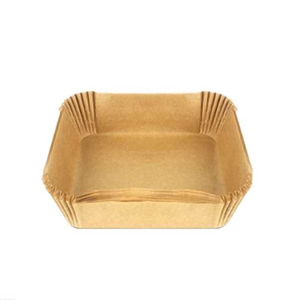 Moules en papier pour friteuse à air 50 pcs jaune