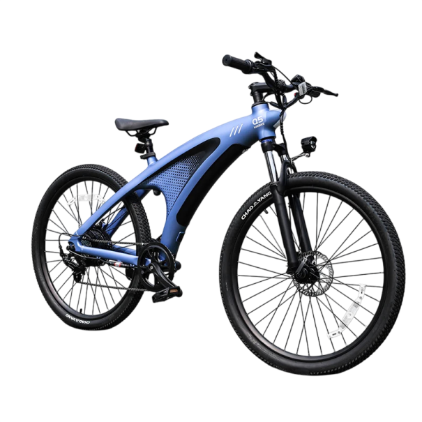 Mountain E-Bike Q5, Motor 2000W, Batterie 48V 20Ah, Räder 27,5", Hydraulische Scheibenbremsen, Reichweite 100–120 km, Tragfähigkeit 200 kg blau