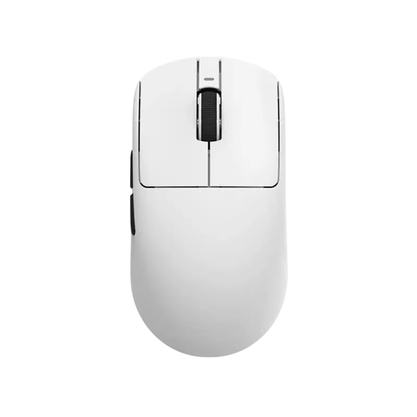 Mouse de gaming wireless ATK VXE Dragonfly R1 Pro MAX cu baterie reîncărcabilă de 500 mAh control wireless pentru gaming și muncă de zi cu zi alb