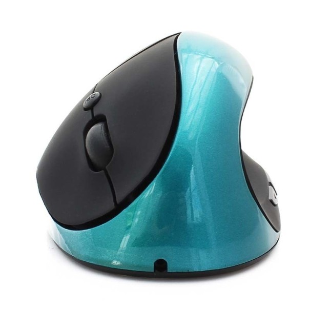 Mouse ergonomic pentru jocuri turcoaz