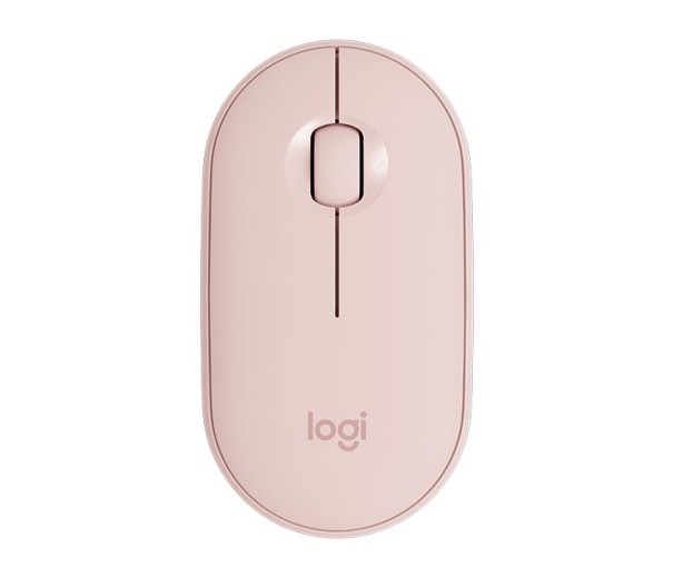 Mouse fără fir PEBBLE roz