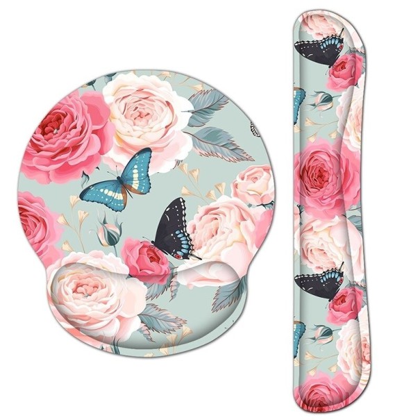 Mouse pad cu suport ergonomic pentru incheietura mainii pentru tastatura 3