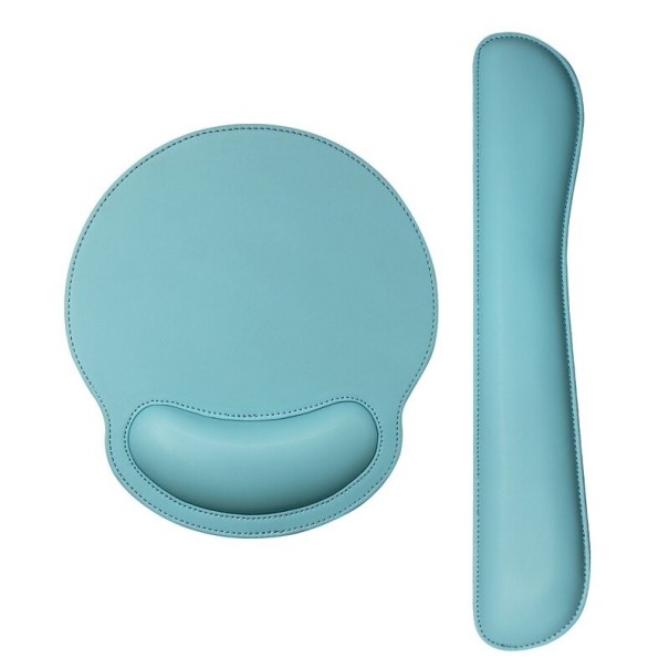 Mouse pad cu suport pentru încheietura mâinii pentru tastatură turcoaz