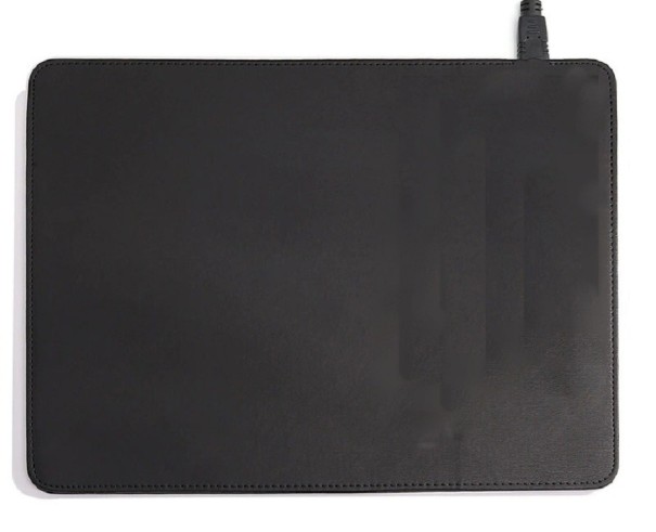 Mouse Pad with Wireless Charger black
