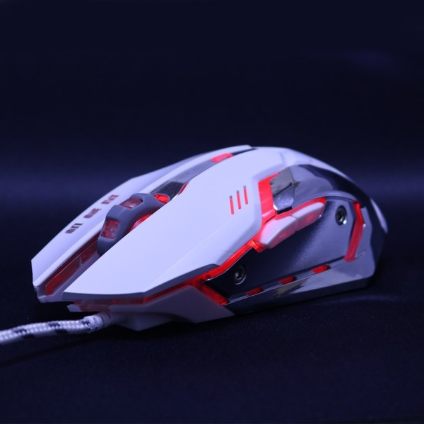 Mouse pentru jocuri prin cablu MMR2 alb