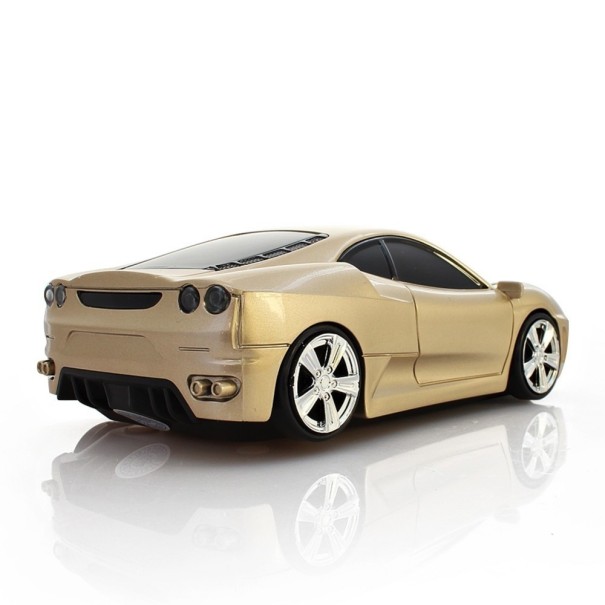 Mouse Wireless Auto Sportivo oro