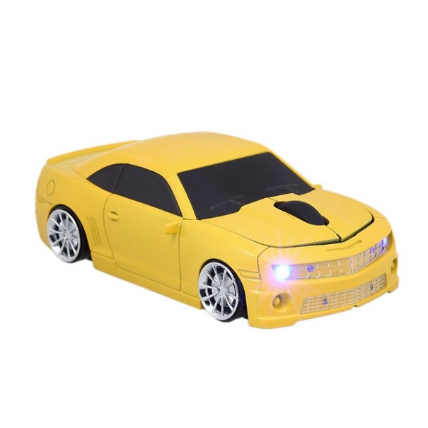 Mouse wireless LED Auto giallo