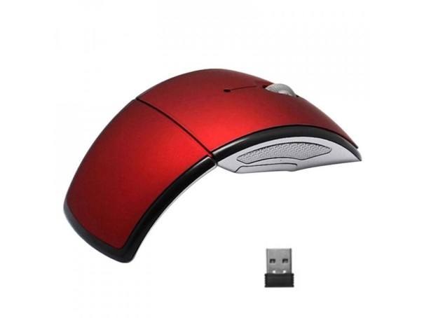 Mouse wireless pliant 1200 DPI roșu
