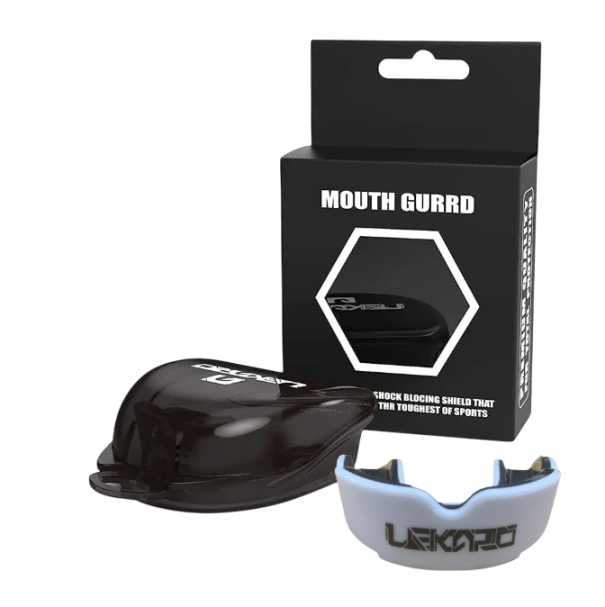 Mouthguard for Adults for Boxing and Contact Sports Training Mouthguard with Case Dental Protection Adjustable EVA Material white