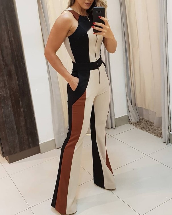 Mouwloze jumpsuit voor dames M